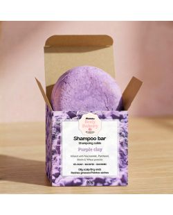 Shampoing solide Purple Clay | Racines grasses + longueurs/pointes sèches